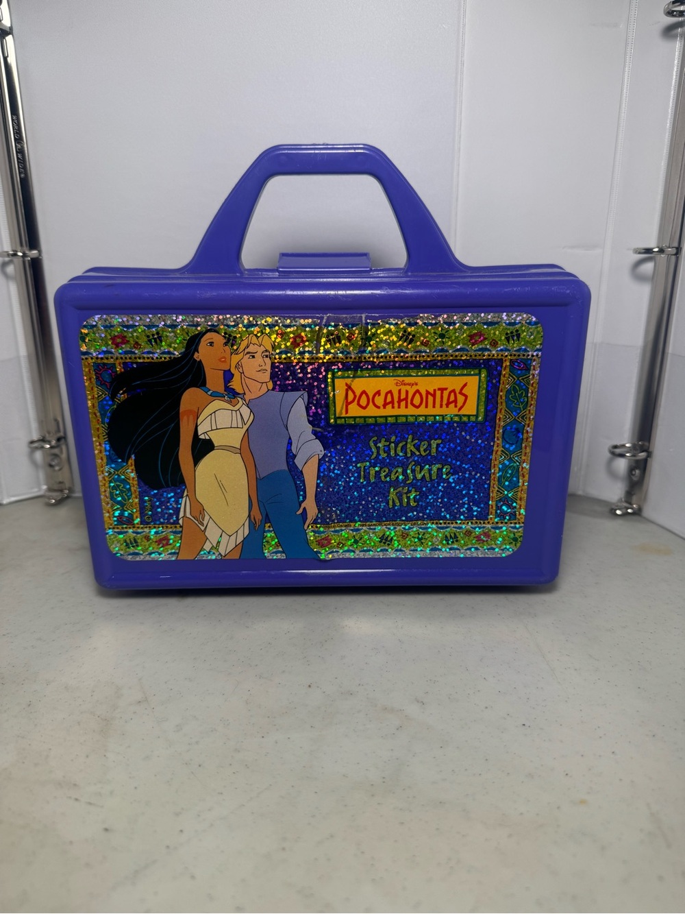 1996 Vintage Disney Pocahontas Sticker Treasure Kit Box EMPTY